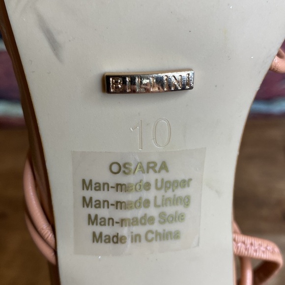 Billini Osara BISCOTTI strappy mid block heel size 10 - Picture 13 of 13